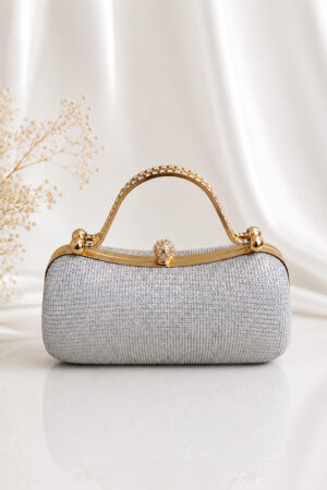 Peokott, hõbe (clutch), otsevaade